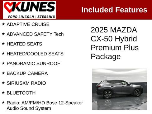 Used 2025 MAZDA CX-50 2.5 Hybrid w/ Premium Plus Pkg AWD/4WD image 2