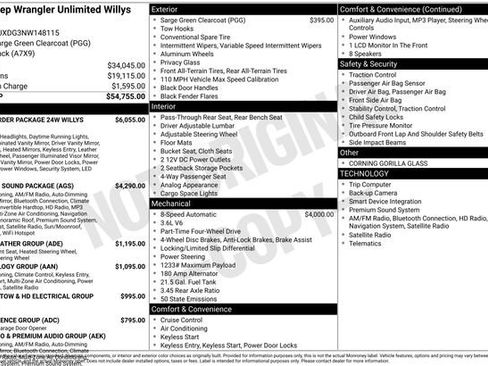 Used 2022 Jeep Wrangler Unlimited Willys image 34