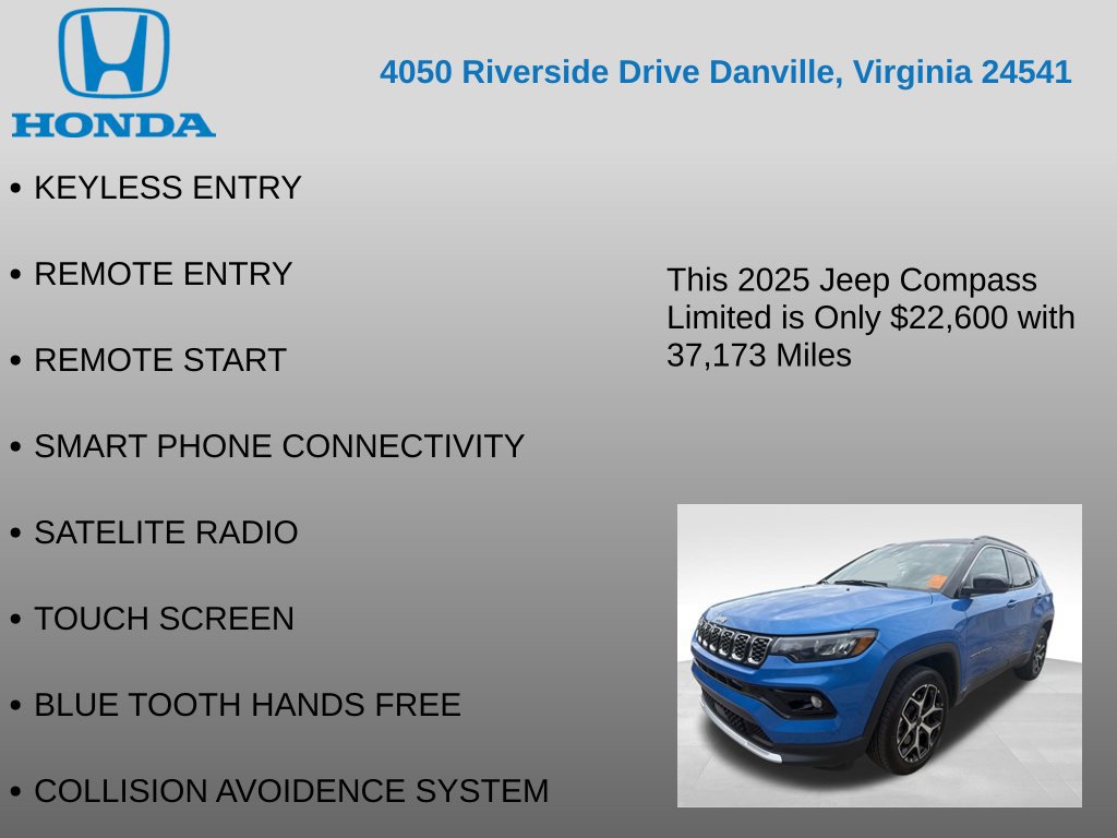 Used 2025 Jeep Compass Limited AWD/4WD image 7