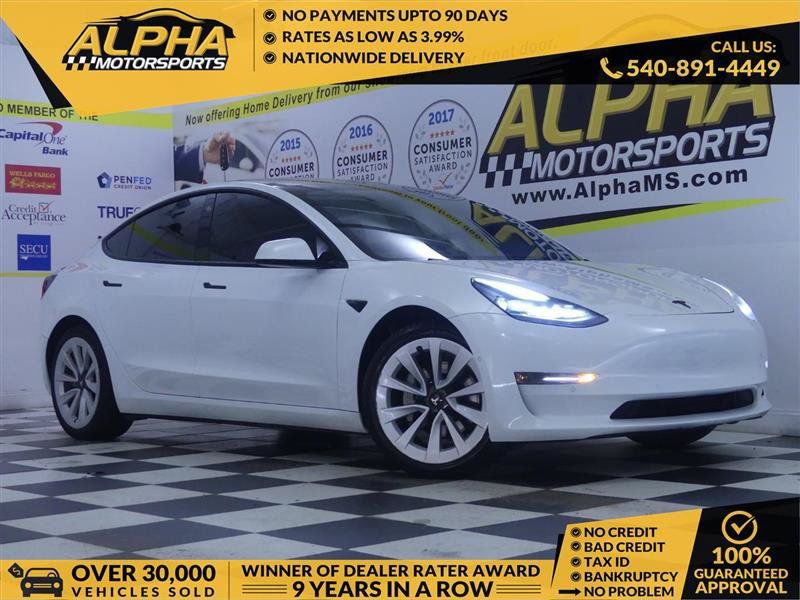 Used 2021 Tesla Model 3 Long Range AWD/4WD image 1