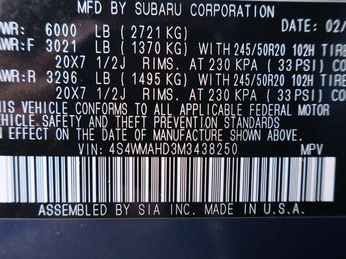 Used 2021 Subaru Ascent Premium w/ Sport Package AWD/4WD image 49