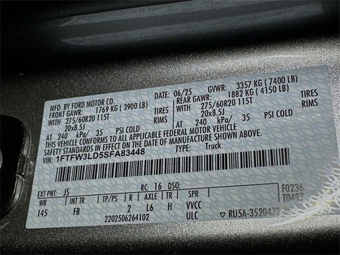 New 2025 Ford F150 XLT w/ Equipment Group 302A MID image 24