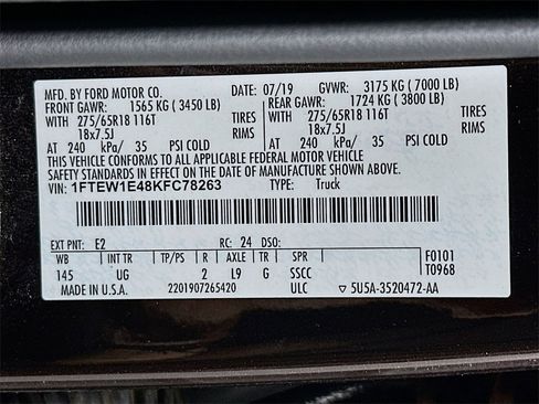 Used 2019 Ford F150 XLT w/ Equipment Group 302A Luxury image 38