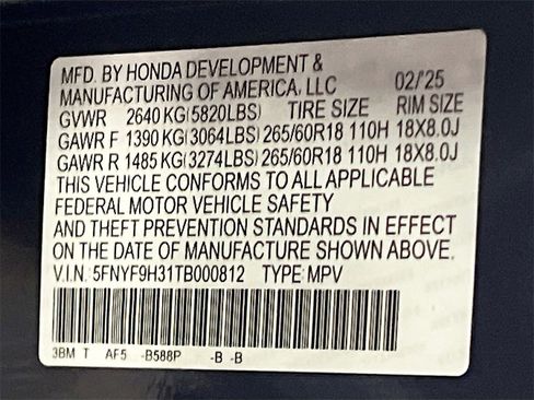 Used 2026 Honda Passport RTL image 32