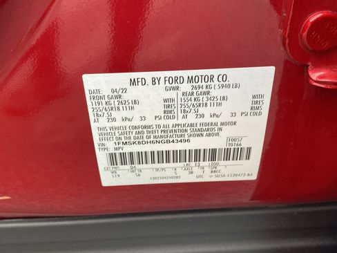 Certified 2022 Ford Explorer XLT w/ Equipment Group 202A image 20