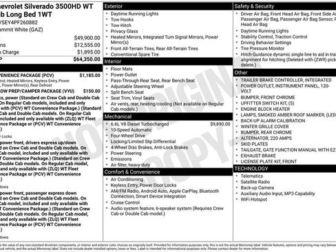 Used 2023 Chevrolet Silverado 3500 W/T w/ WT Convenience Package AWD/4WD image 10