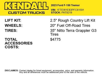 Used 2023 Ford F150 Tremor w/ Equipment Group 402A High