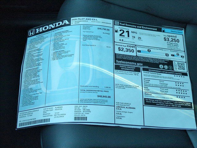 New 2026 Honda Pilot EX-L image 18
