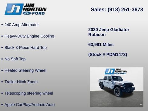 Used 2020 Jeep Gladiator Rubicon w/ Cold Weather Group image 16