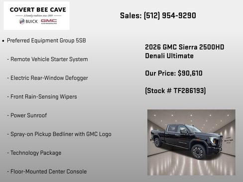 New 2026 GMC Sierra 2500 Denali Ultimate AWD/4WD image 12