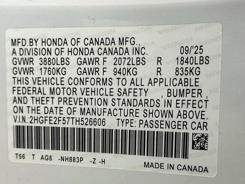 Certified 2026 Honda Civic Sport image 30