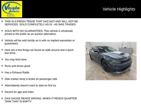 Used 2019 Dodge Charger R/T w/ Blacktop Package RWD image 2