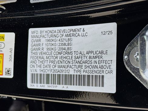 New 2025 Honda Accord LX image 35