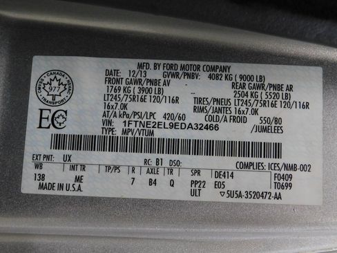 Used 2014 Ford E-250 and Econoline 250 w/ Power Group image 73