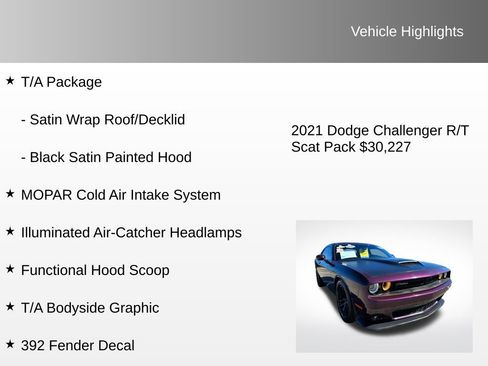 Used 2021 Dodge Challenger R/T Scat Pack w/ T/A Package image 16