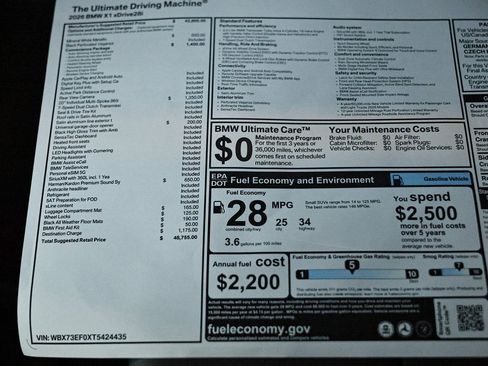 Used 2026 BMW X1 xDrive28i w/ Convenience Package image 39