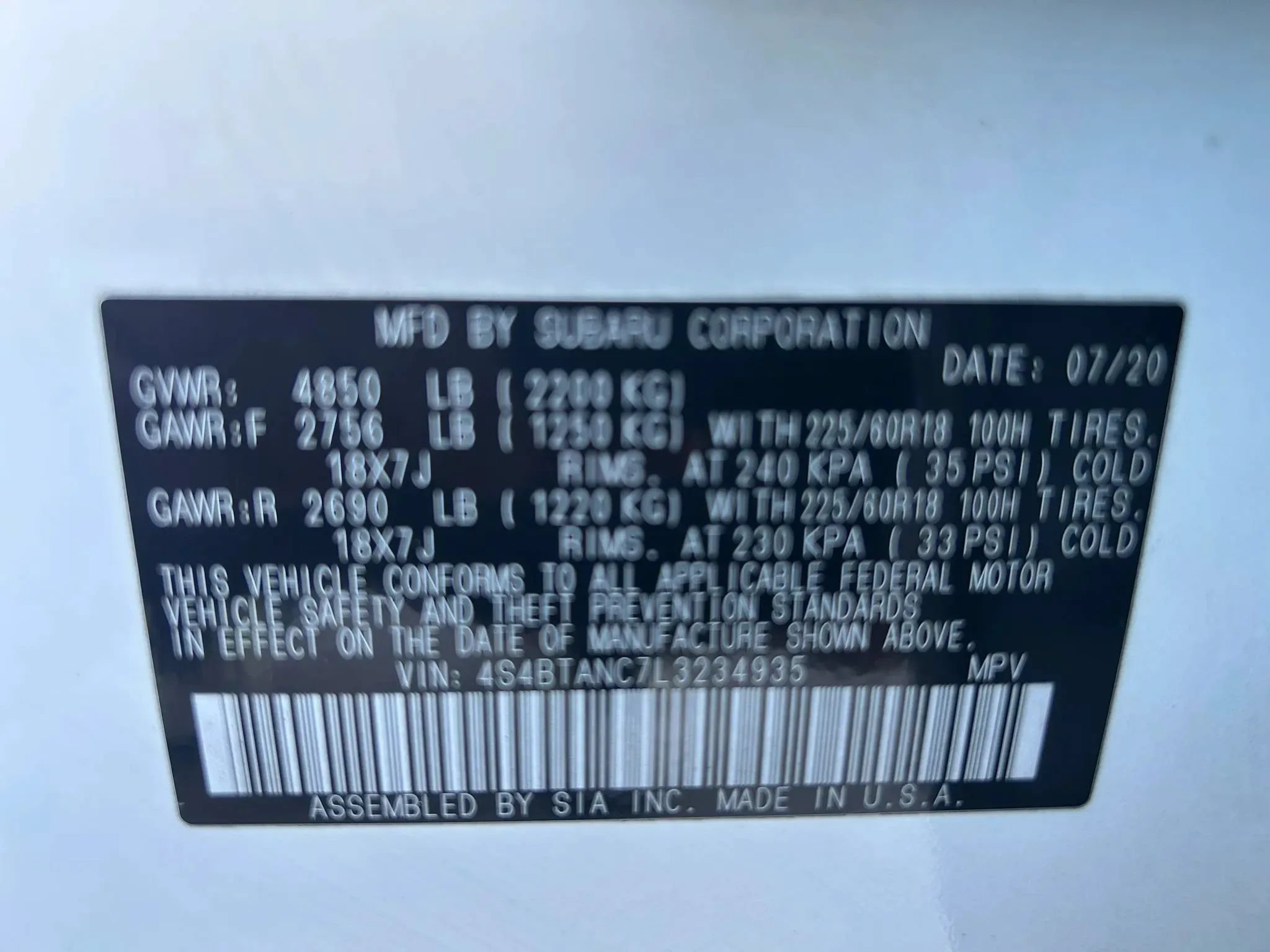 Used 2020 Subaru Outback Limited AWD/4WD image 32