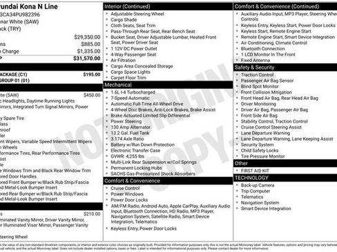 Certified 2023 Hyundai Kona N Line w/ Cargo Package image 10