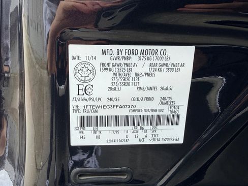 Used 2015 Ford F150 Lariat w/ Equipment Group 502A Luxury image 43