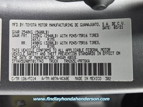 Used 2021 Toyota Tacoma SR5 RWD image 13