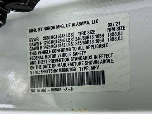 Certified 2021 Honda Pilot EX-L image 38