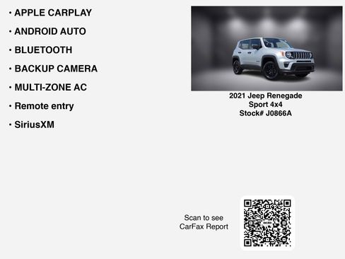 Used 2021 Jeep Renegade Sport AWD/4WD image 7