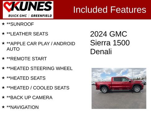 Used 2024 GMC Sierra 1500 Denali w/ Technology Package image 2