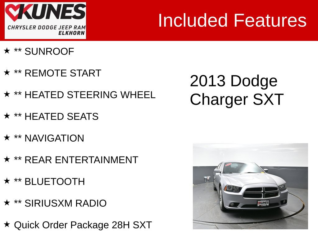 Used 2013 Dodge Charger SXT AWD/4WD image 3