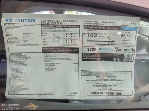 New 2025 Hyundai Ioniq 6 SEL image 31