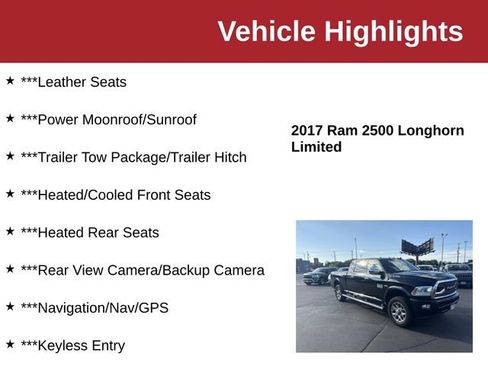 Used 2017 RAM 2500 Limited AWD/4WD image 10
