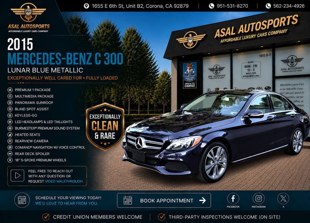 Used 2015 Mercedes-Benz C 300 Sedan image 1