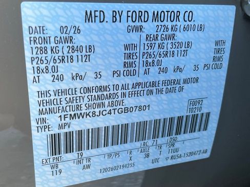 New 2026 Ford Explorer Tremor w/ Tremor Ultimate Package image 57