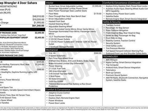 New 2026 Jeep Wrangler Unlimited Sahara w/ Whitecap Package AWD/4WD image 26
