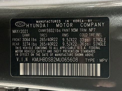 Used 2021 Genesis GV80 2.5T w/ Prestige Package 04 AWD/4WD image 35