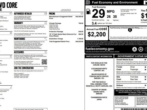 Used 2024 Volvo S60 B5 Core w/ Climate Package FWD image 15