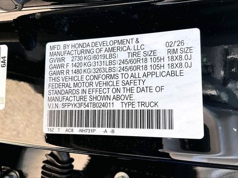 New 2026 Honda Ridgeline RTL image 22