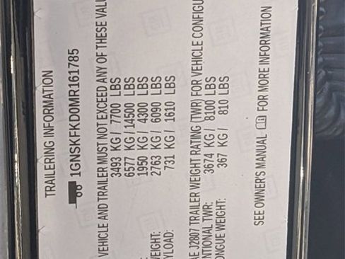 Used 2021 Chevrolet Suburban Premier w/ Premium Package image 39