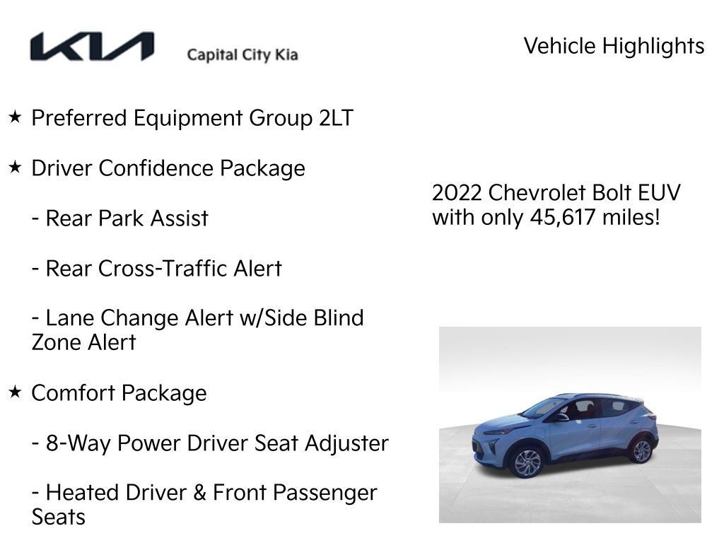 Used 2022 Chevrolet Bolt EUV LT w/ Comfort Package FWD image 8