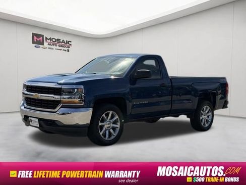 Used 2017 Chevrolet Silverado 1500 W/T w/ Chrome Bumper Package AWD/4WD image 3
