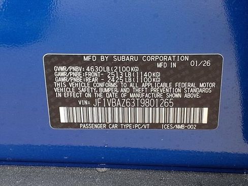 New 2026 Subaru WRX tS AWD/4WD image 8