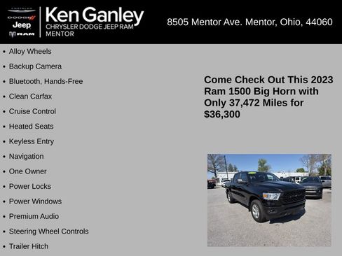Used 2023 RAM 1500 Big Horn AWD/4WD image 5