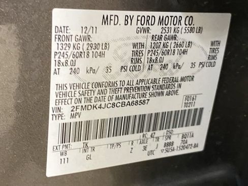 Used 2012 Ford Edge SEL AWD/4WD image 31