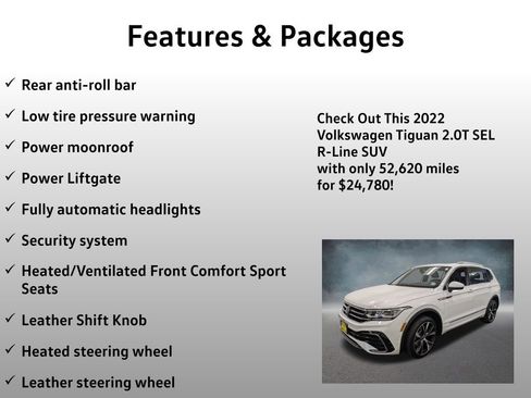 Used 2022 Volkswagen Tiguan SEL R-Line AWD/4WD image 13