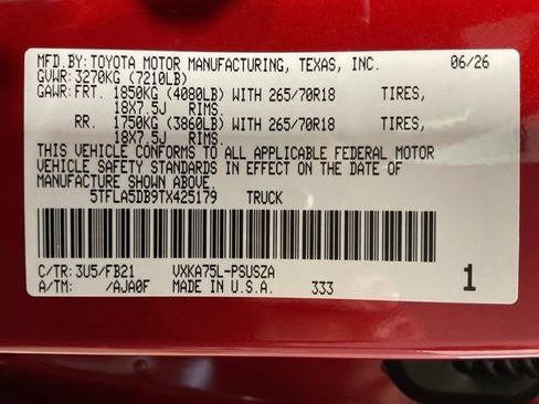 New 2026 Toyota Tundra SR5 AWD/4WD image 19