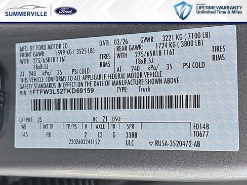 New 2026 Ford F150 XLT w/ Equipment Group 302A MID AWD/4WD image 36