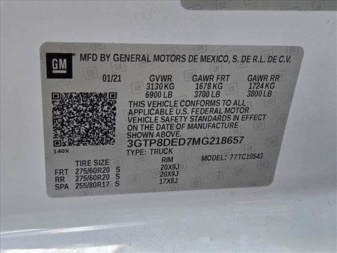 Used 2021 GMC Sierra 1500 SLT w/ SLT Premium Plus Package RWD image 24