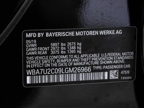 Used 2020 BMW 750i xDrive w/ Executive Package AWD/4WD image 72