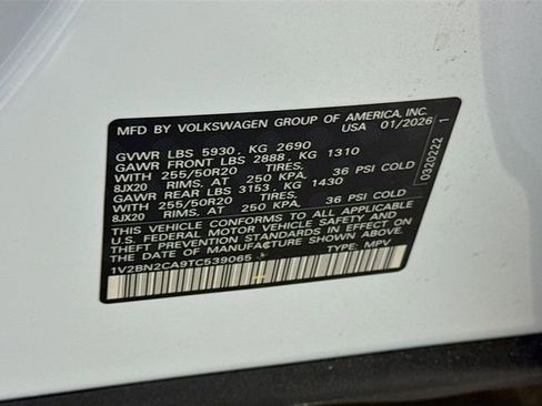 New 2026 Volkswagen Atlas SEL AWD/4WD image 21