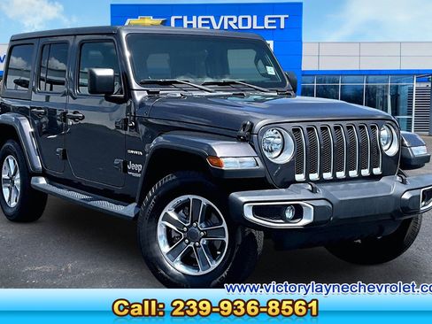 Used 2020 Jeep Wrangler Unlimited Sahara AWD/4WD image 1