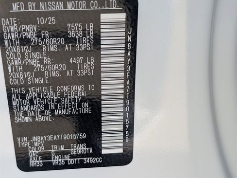 New 2026 Nissan Armada Platinum image 22